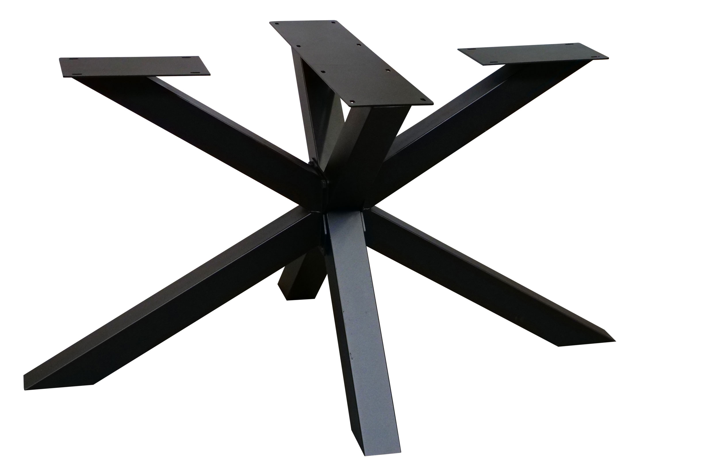 Edle Tischuntergestelle aus Metall Spider modern Stabiles und modernes Gestell für Ihre edle Massivholz-Tischplatte - moderne Spider-Form in verschiedenen Dimensionen & Farben