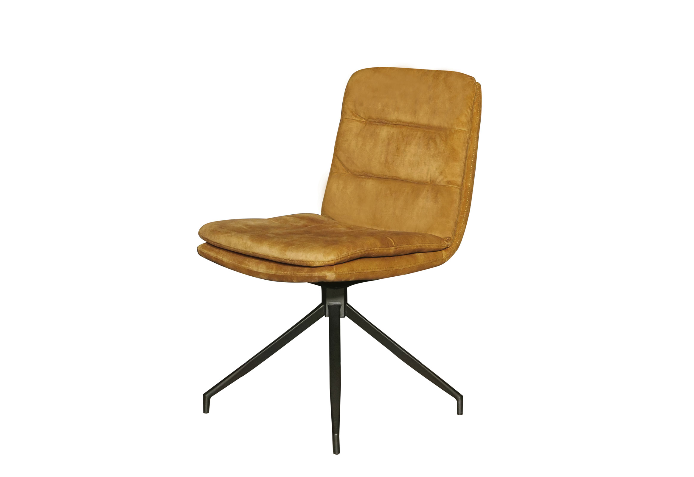 Edle Sitzmöbel Drehstuhl 360° ohne Armlehne - Designerstück- Farbe: Bernstein