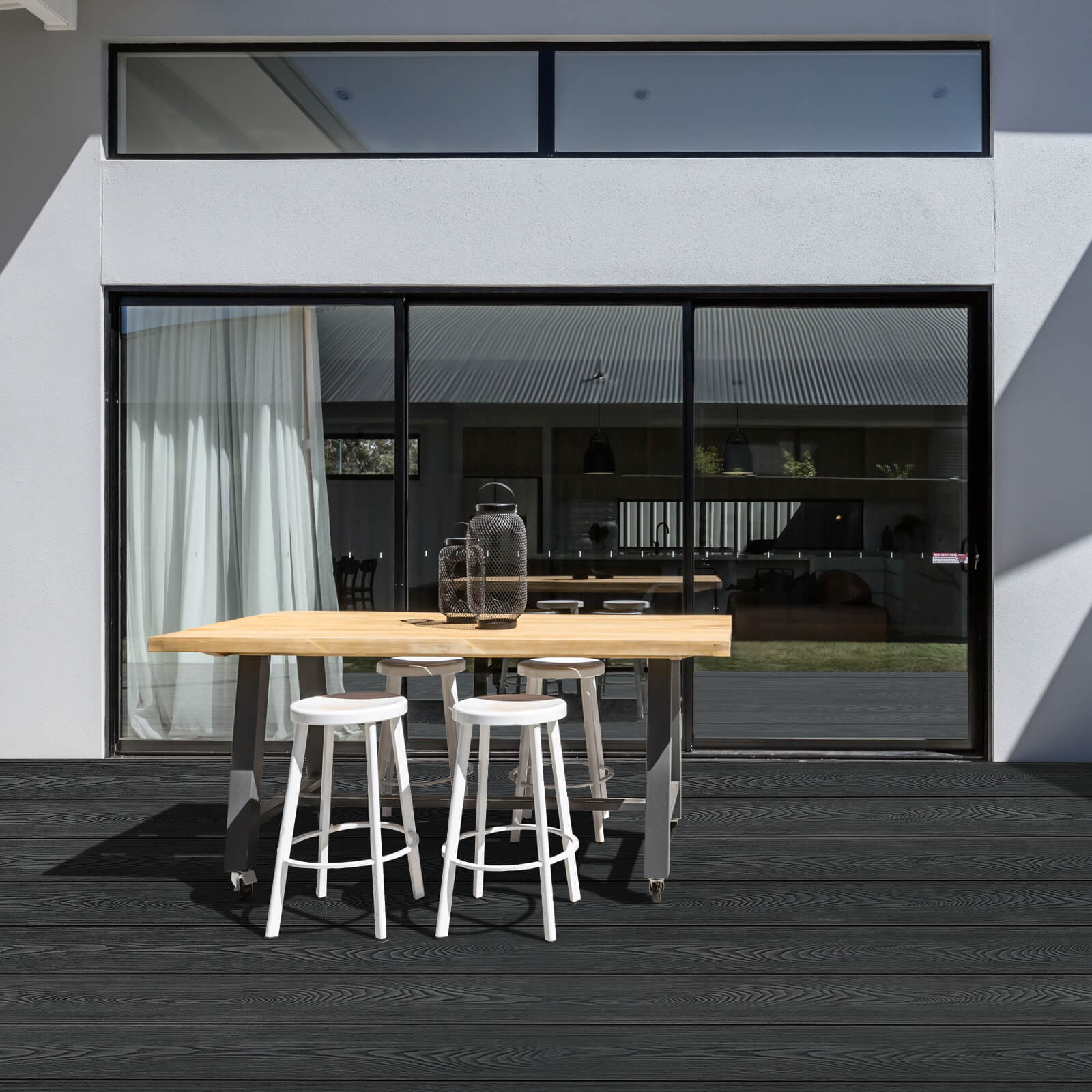Terrassendiele WPC dunkelgrau